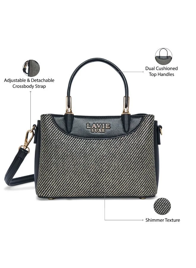 Lavie  Luxe Women's Glam Bella 3 Comparment Extra Small (Black) for Women | Best Price UAE